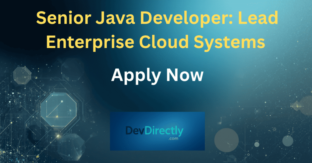 Senior Java Developer: Lead Enterprise Cloud Systems in O'Fallon, MO