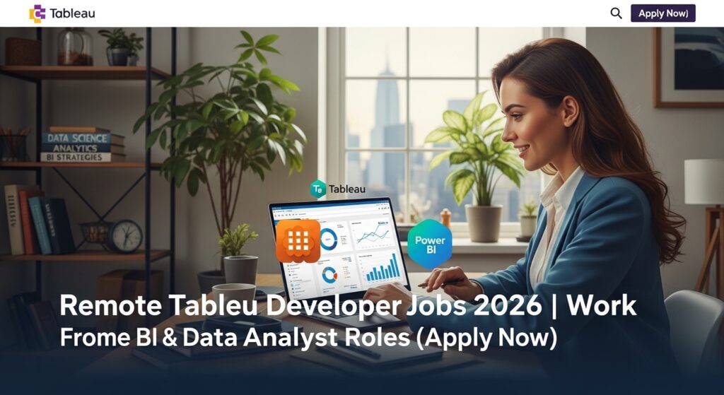 Remote Tableau Developer Jobs 2026 Work From Home BI & Data Analyst Roles (Apply Now)