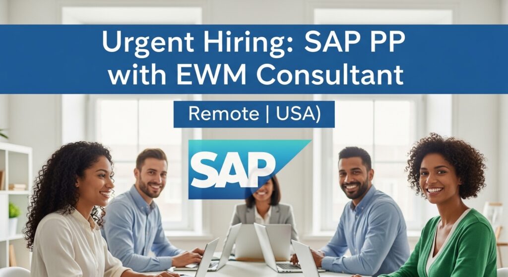Urgent Hiring SAP PP with EWM Consultant (Remote USA)